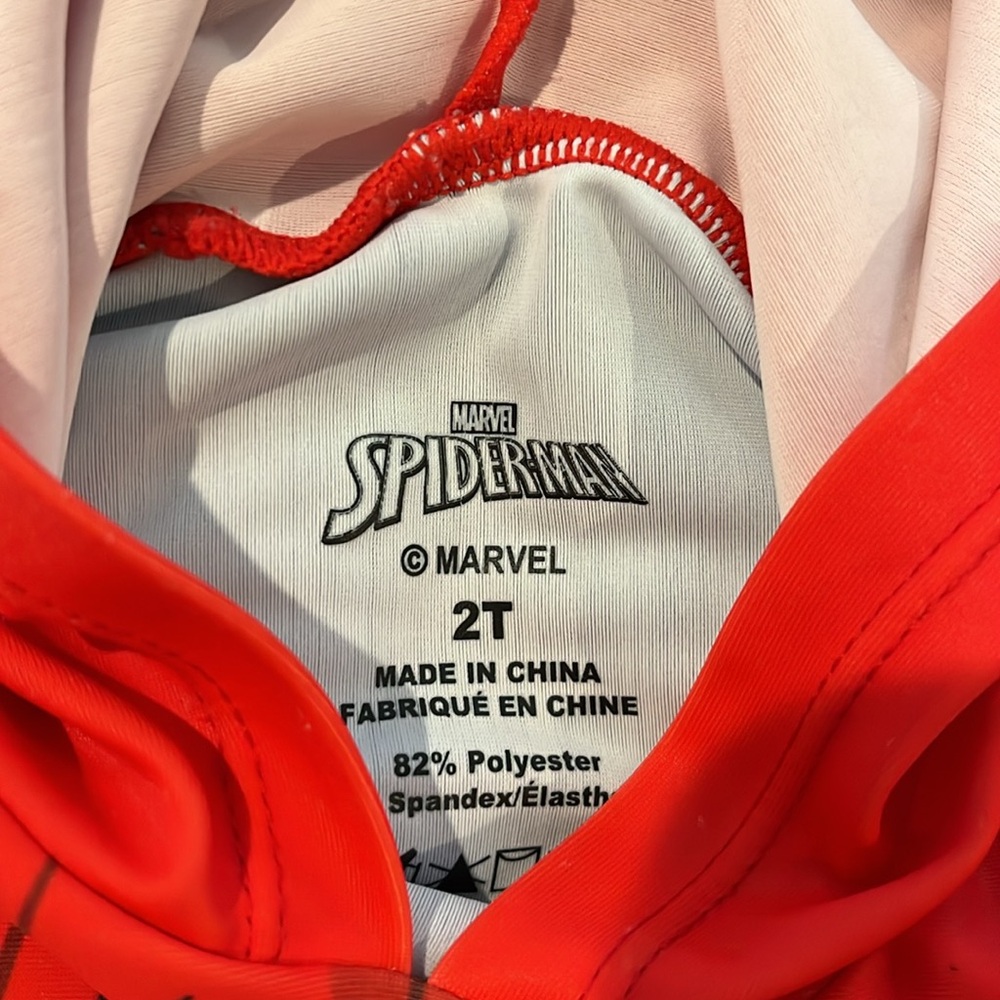 2T Spider-Man Rashguard with hood - Picture 4 of 4